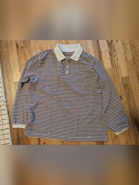 Everlane Striped Long-sleeved Polo
